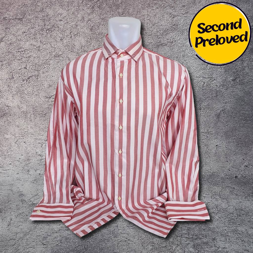 Baju Kemeja Panjang CROCODILE - Size XXL / Lebar 60 cm - Original - Second