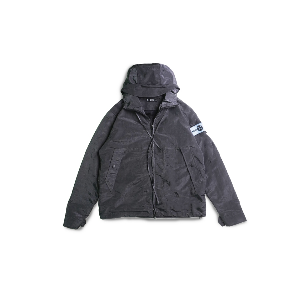 X-LAND TETRA BALACLAVA JACKET NYLON GREY