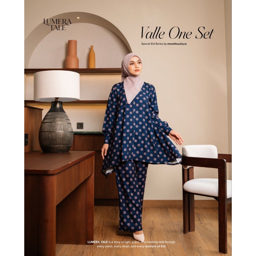 Monel Valle Set Navy Terbaru. Ied Series Monel. Valle Set Monel. Monel Original
