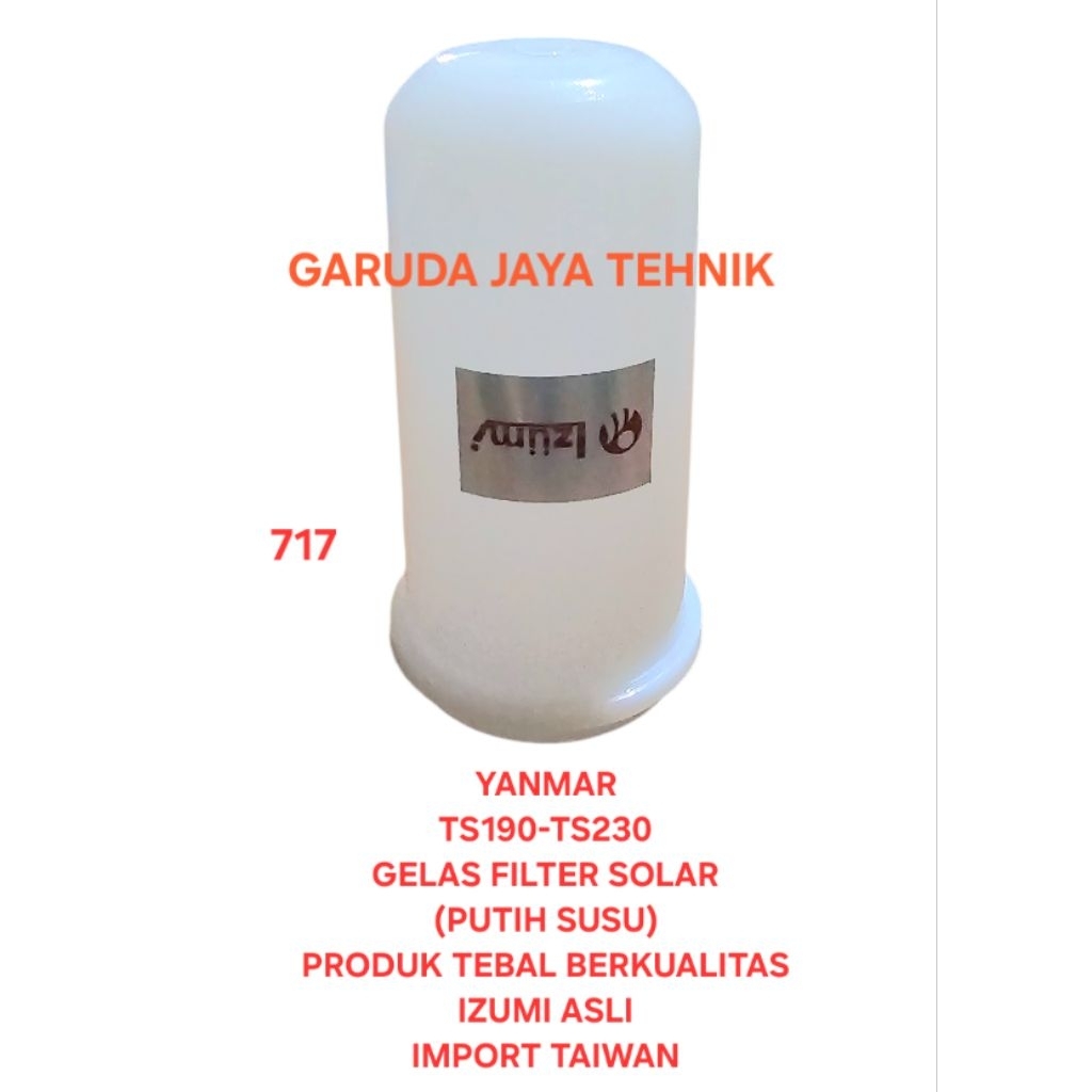 Gelas filter solar saringan solar gelasan putih TS190 TS230 TS 190 TS 230 IZUMI ASLI Produk jamin or