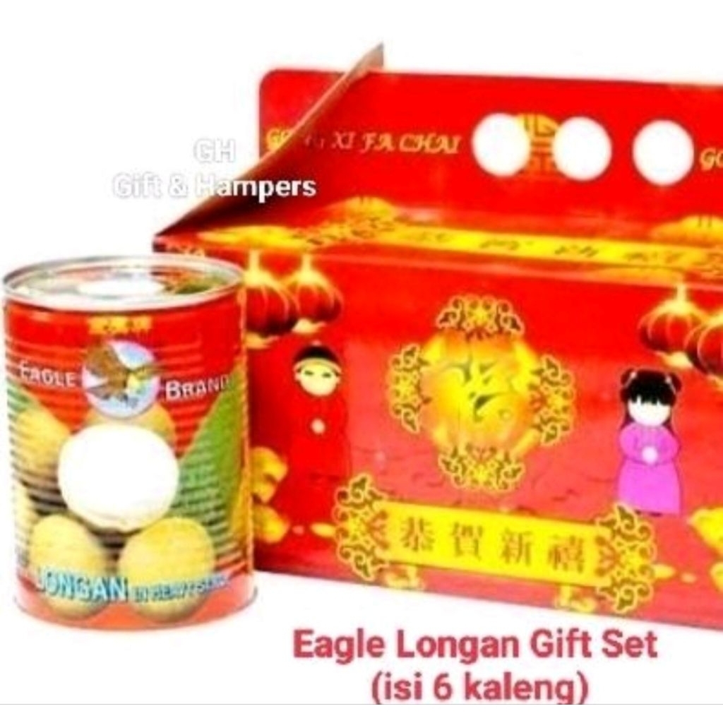 EAGLE Longan Set Kaleng isi 6s Hampers Imlek Kado Cny Produksi Terbaru