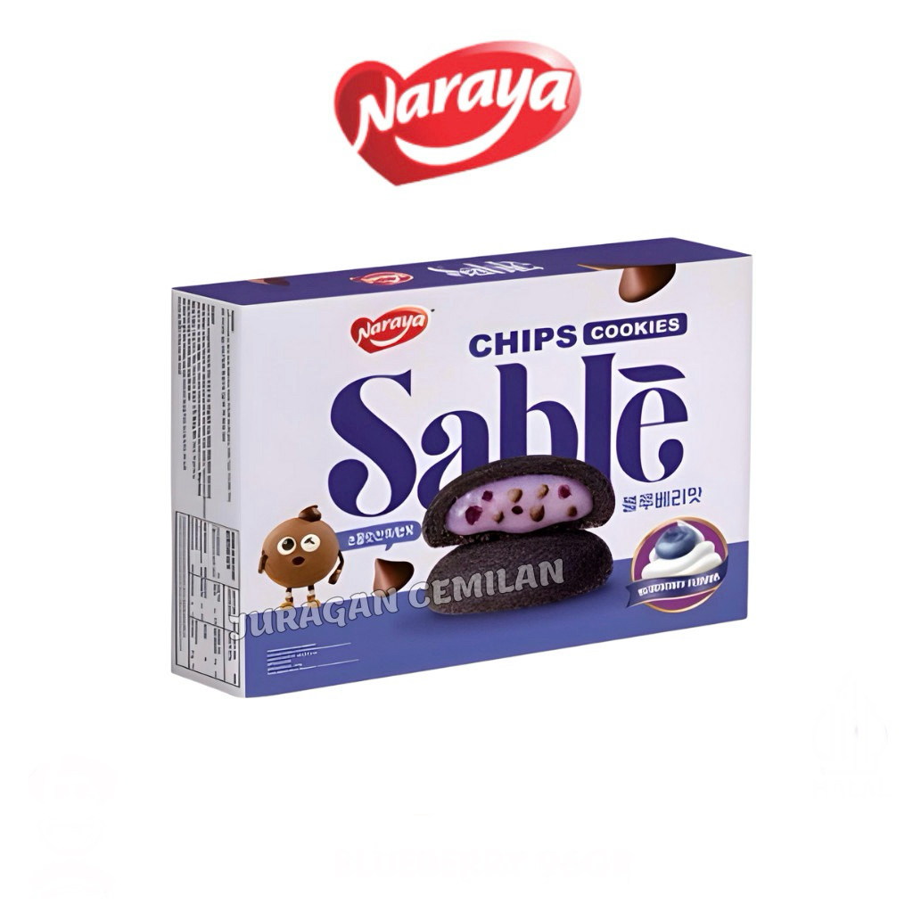 NARAYA Sable Cookies Chocolate - Berry - Choco - Matcha 96 Gram