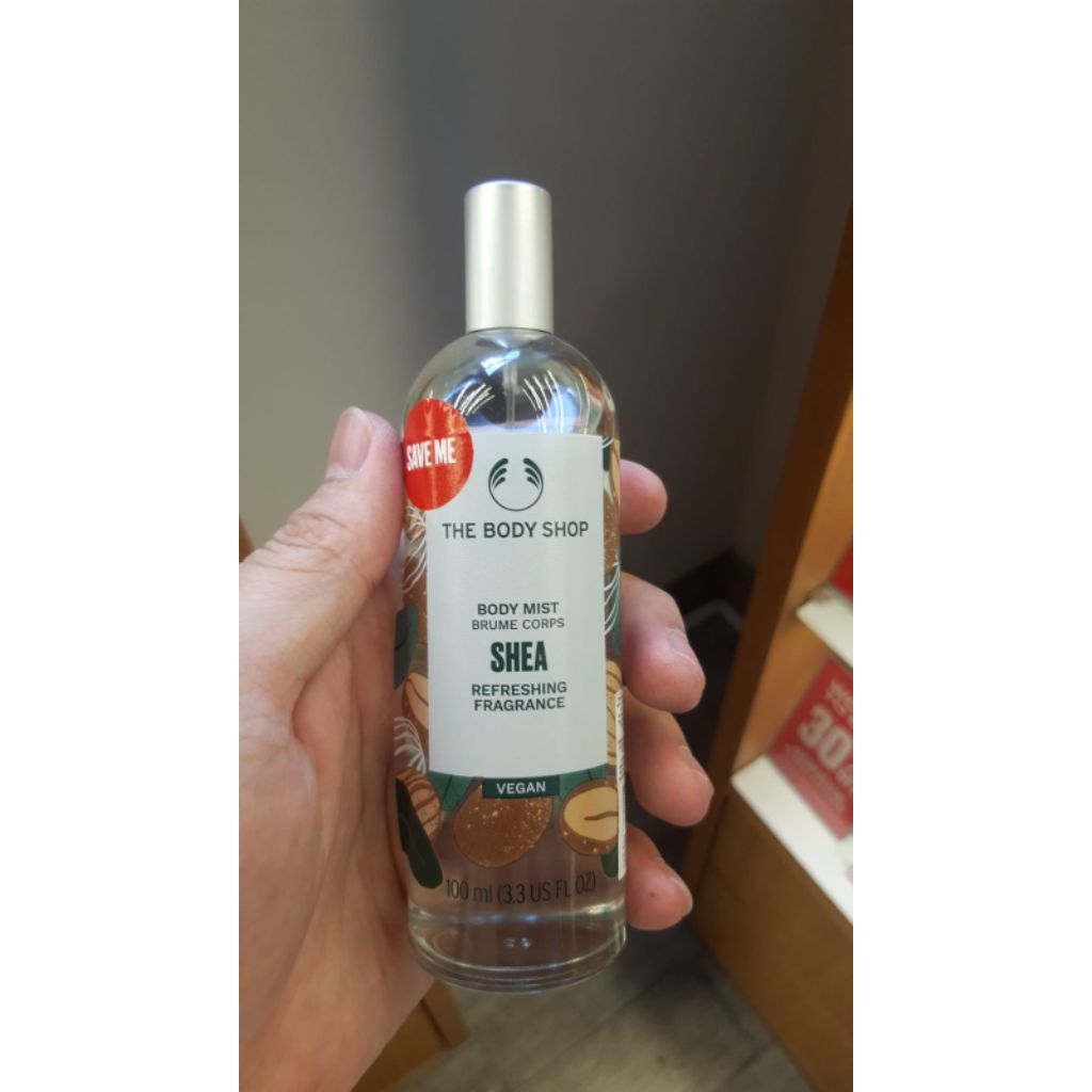 body mist shea the body shop limited edition