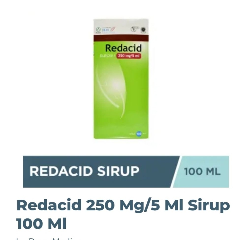 MERINGANKAN GANGGUAN PADA LAMBUNG / OBAT SIRUP UNTUK GEJALA ASAM LAMBUNG / REDACID SIRUP 100ML
