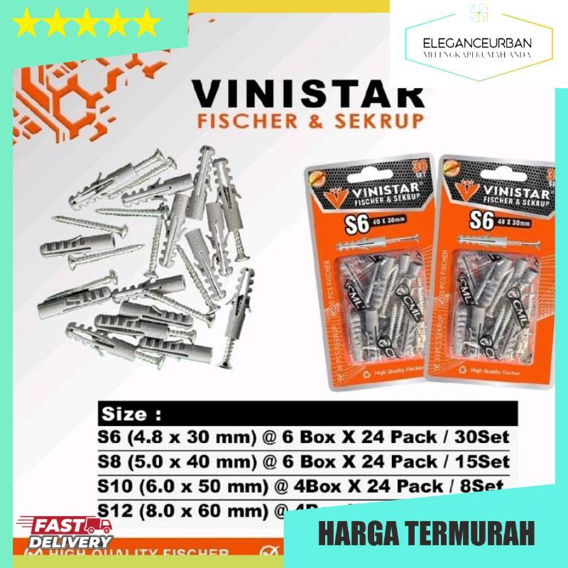 Vinistar Fisher Fischer + Skrup S6 / S8 isi 50 set