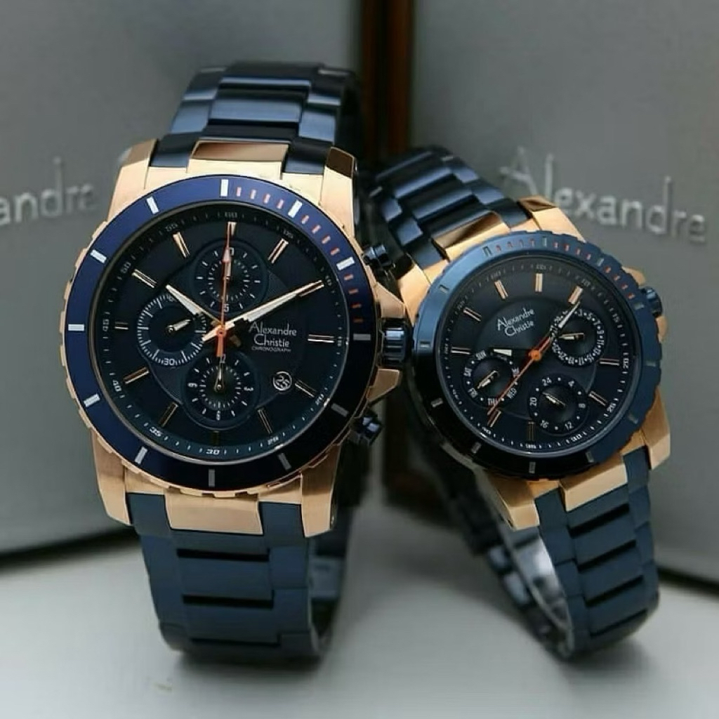 Jam Tangan Couple Alexandre Christie 6141 AC6141 AC 6141 (ORIGINAL)