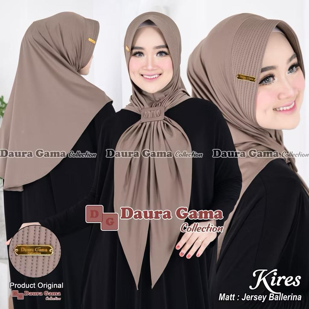 Hijab Instan Jersey Free Gesper Ori Daura Gama
