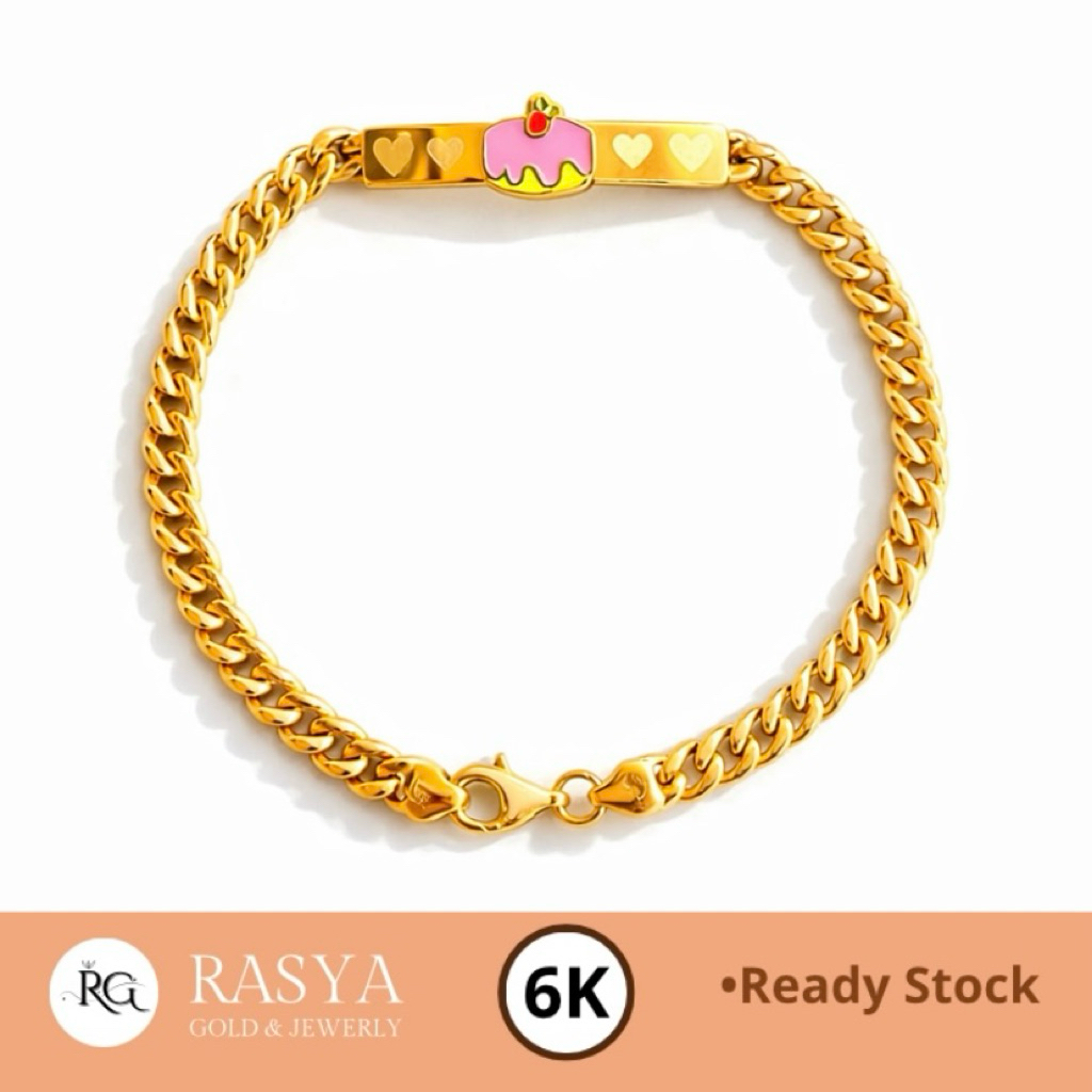 Gelang Rantai Holo Variasi Kadar 300 / 6K Gelang Emas Anak Rantai 3 gr