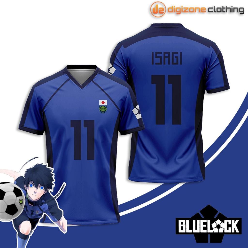 Jersey Cosplay Anime Blue Lock Fullprint Custom Nama Nomor Punggung
