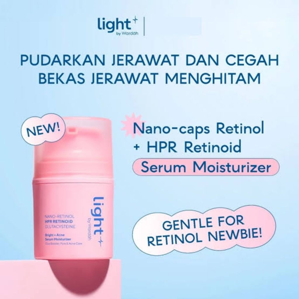 WARDAH NANO-RETINOL HPR RETINOID GLUTACYSTEINE SERUM MOISTURIZER/WARDAH SERUM MOISTURIZER BTIGHT+ACN