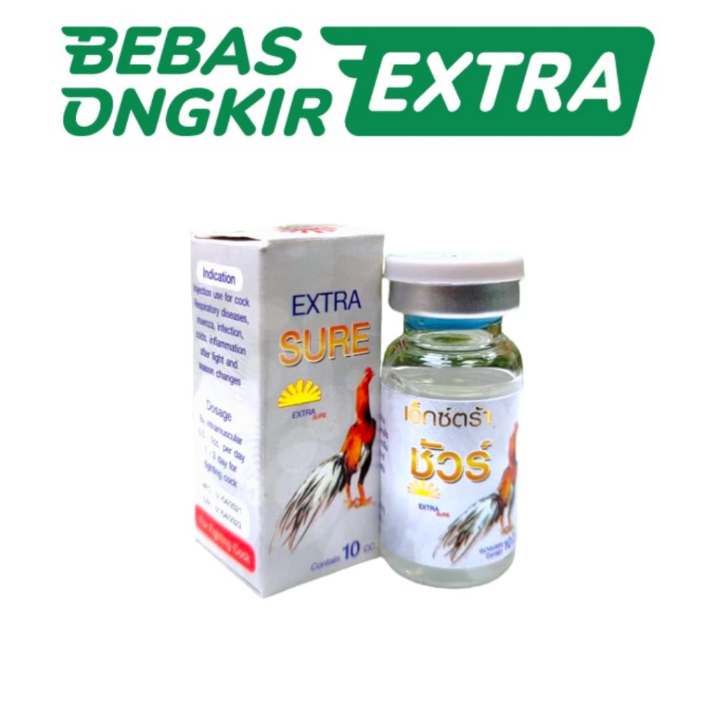 EXTRA SURE PUTIH 10 ML - mengobati pernafasan pada ayam