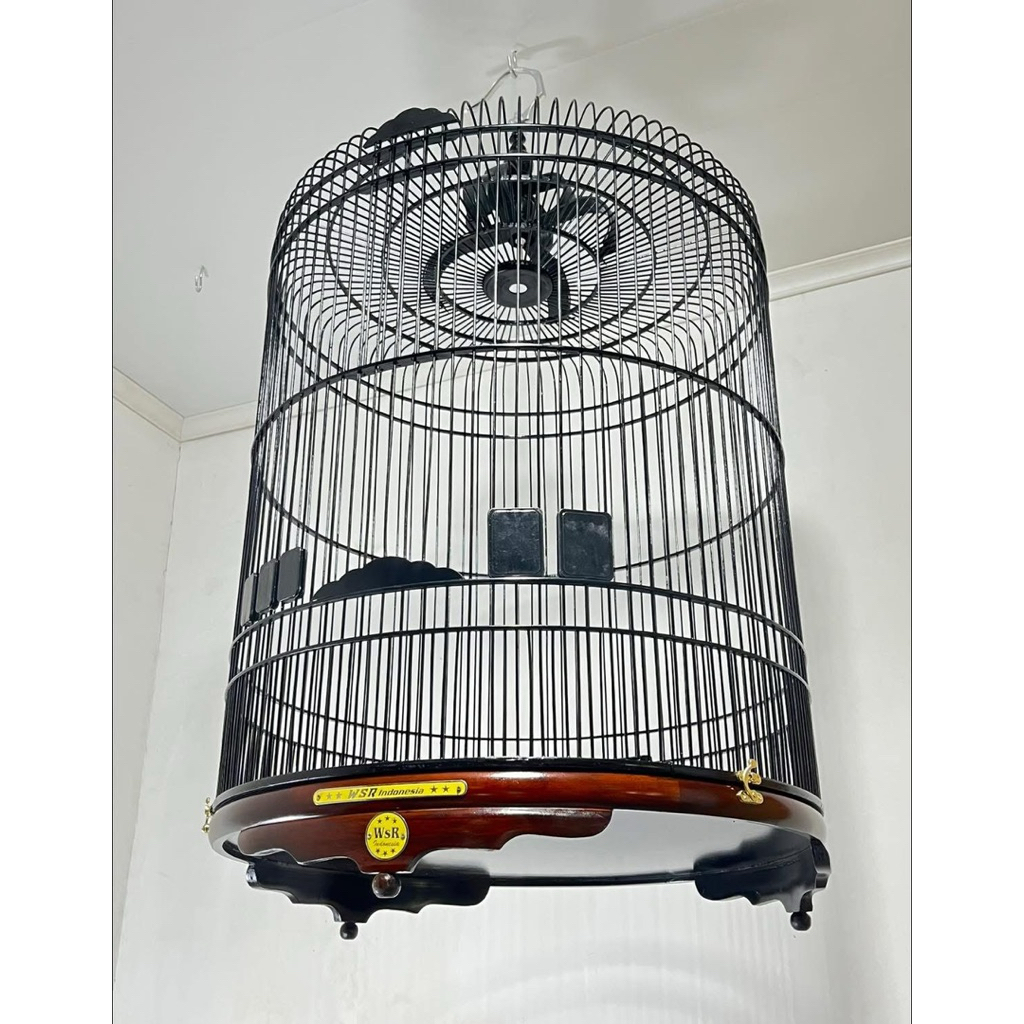 SANGKAR MURAI CEPER Tebok KAYU fullset kerodong (FREE PACKING KAYU)