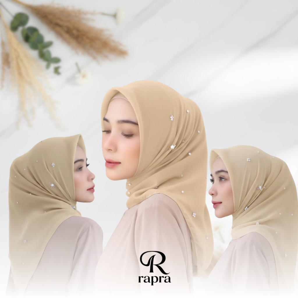 Rapra - Raya Square Hijab Payet Swarovski Adem Voal Premium