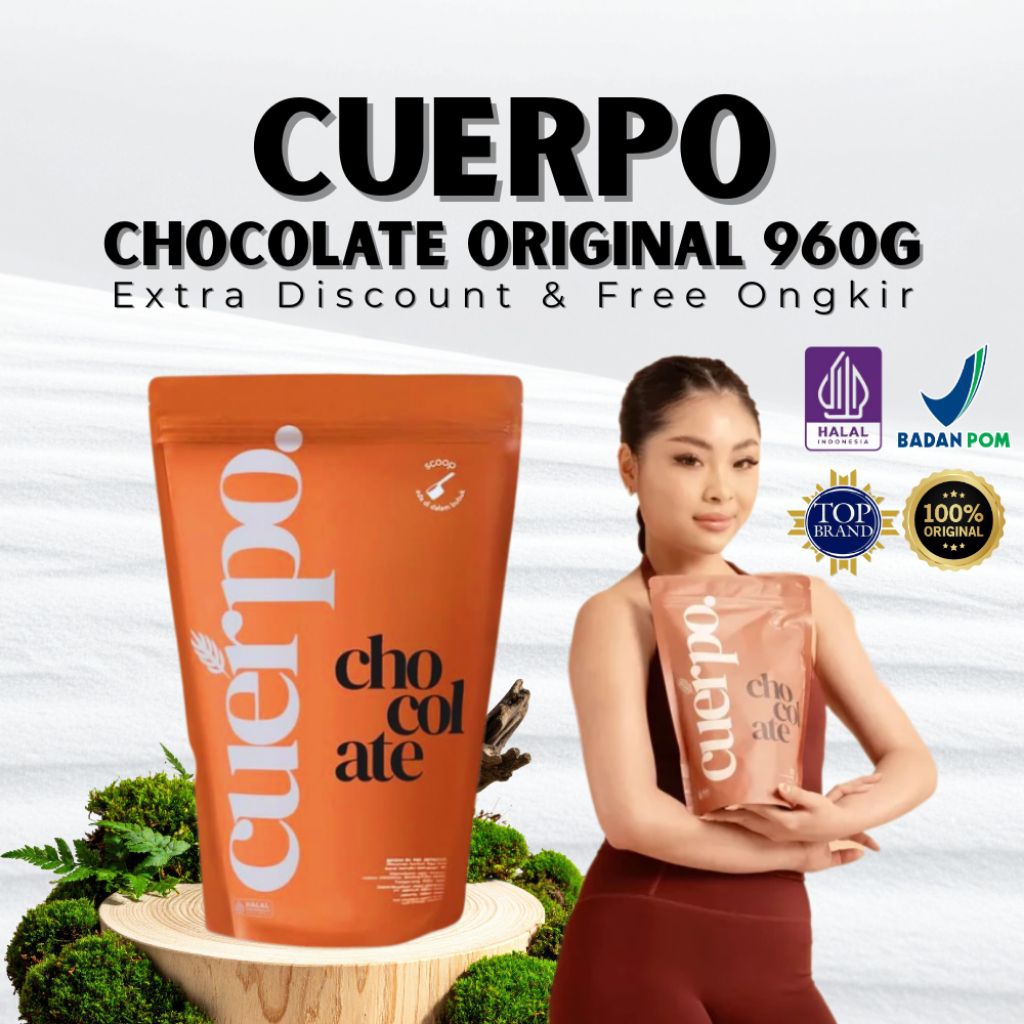 Susu Cuerpo Rasa Cokelat Penggemuk Badan Ampuh BB Naik Hingga 15kg Isi 960g Original Bpom