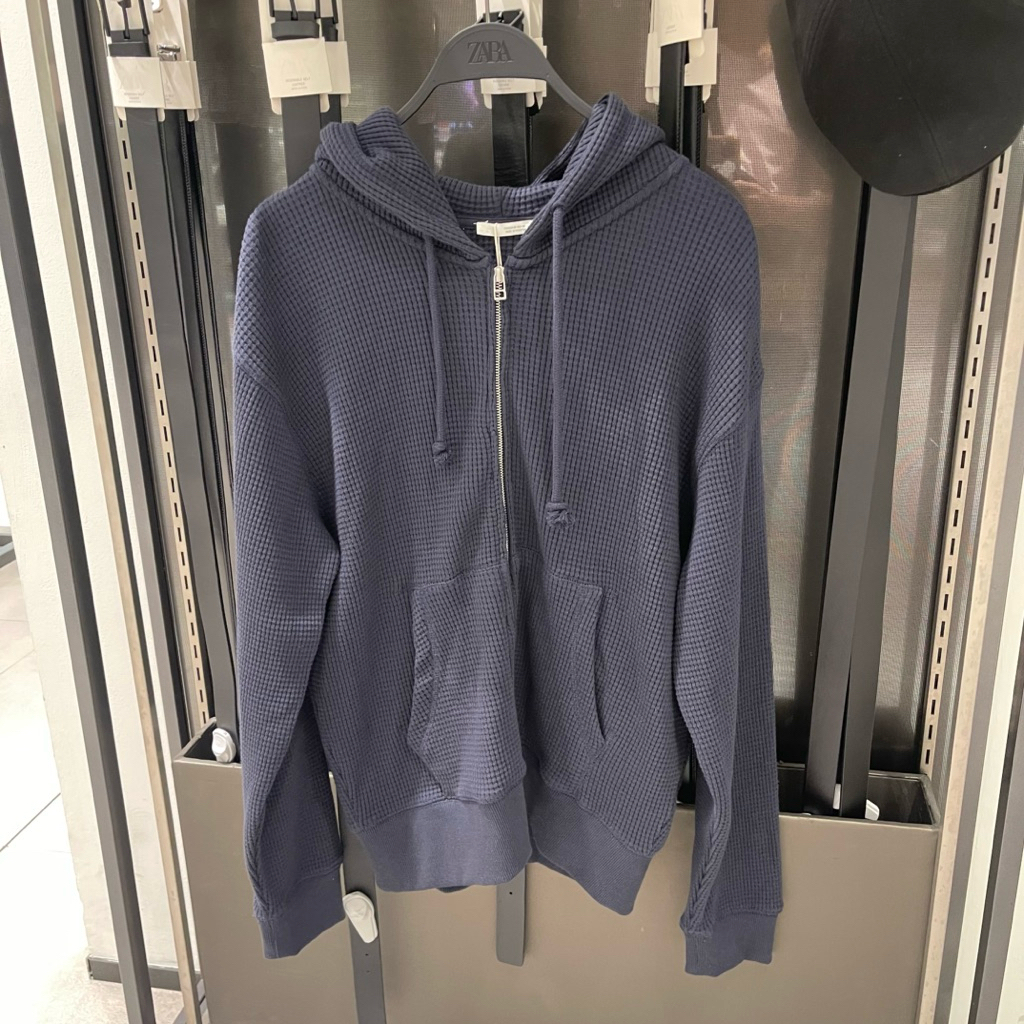 Hoodie Zipper Rajut ZARA MEN Jastip (jasa titip)