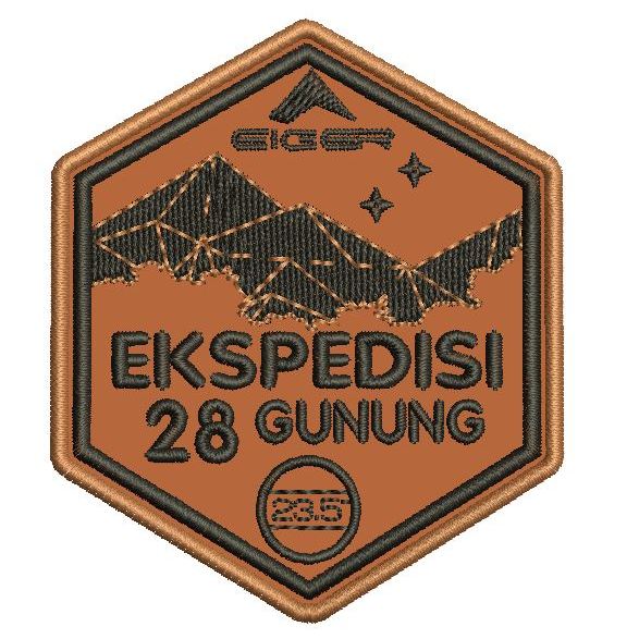 Emblem Patch Bordir Eiger Ekspedisi 28 Gunung - CBI