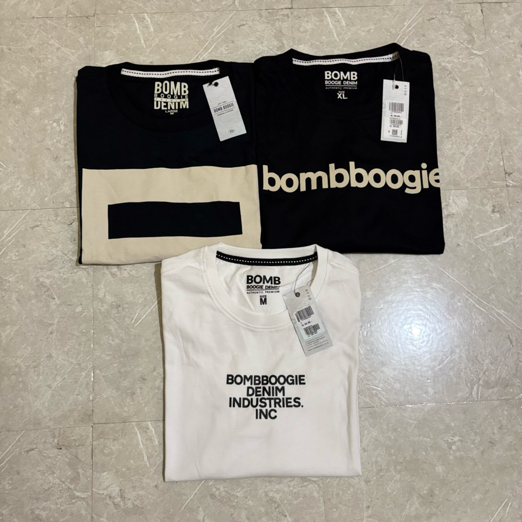 Kaos Bombboogie Lengan Panjang pria Original