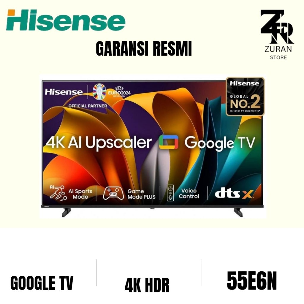 HISENSE 55E6N 4K Google Tv 55 inch