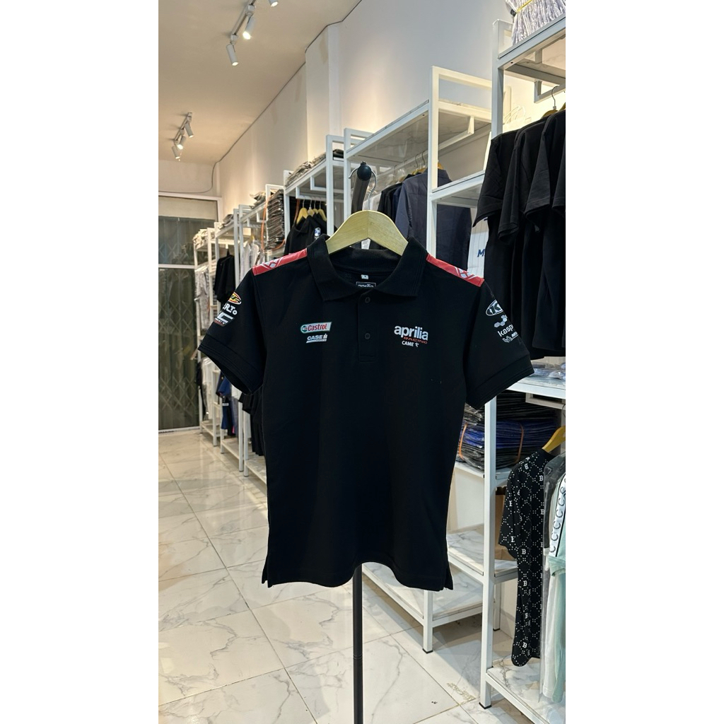 Kaos Kerah Aprilia Racing / Poloshirt Aprilia