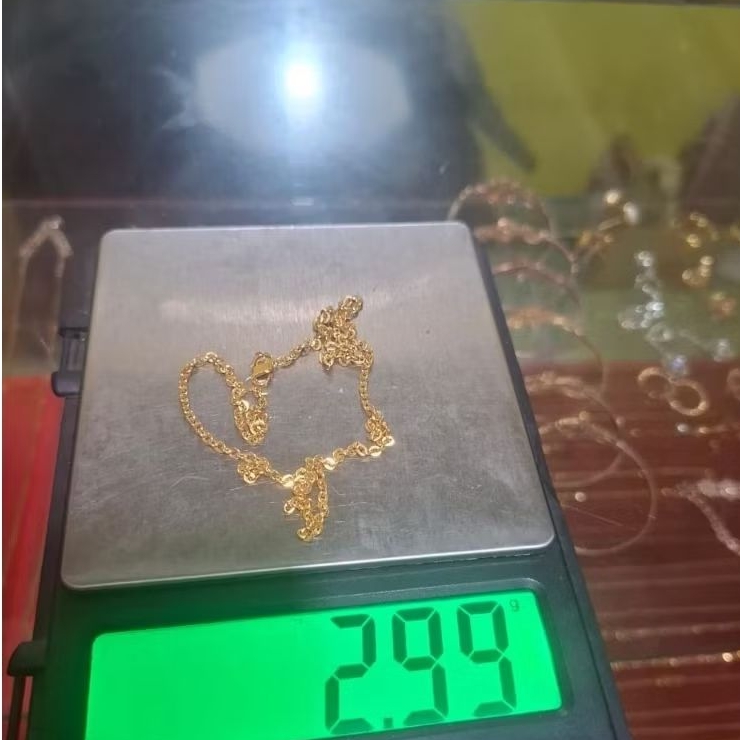 kalung gold - emas 22k - kadar 700- harga disc