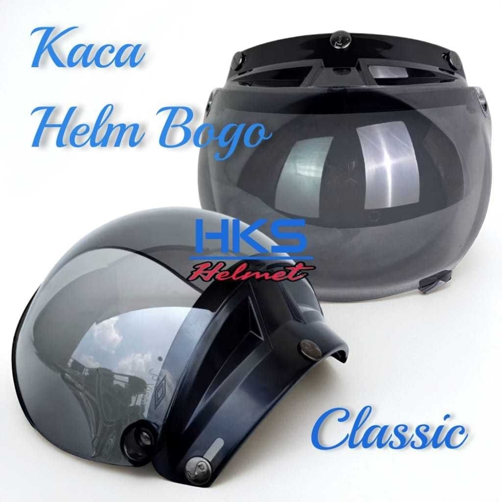 Kaca Helm Bogo cembung, Kaca Helm Carglos Retro, Classic dewasa
