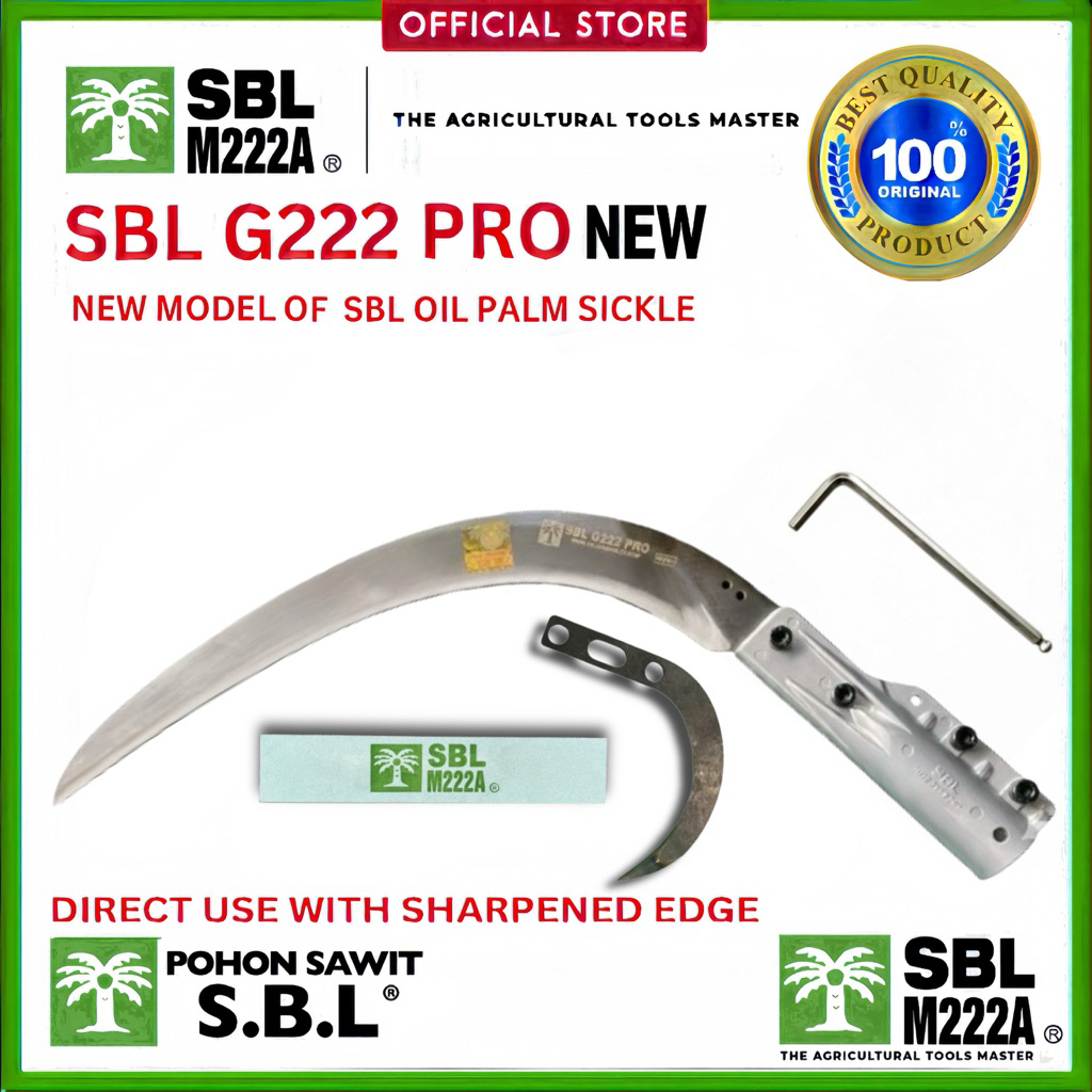 EGREK SAWIT SBL G222 PRO NEW + PENGAIT & BATU ASAH SBL