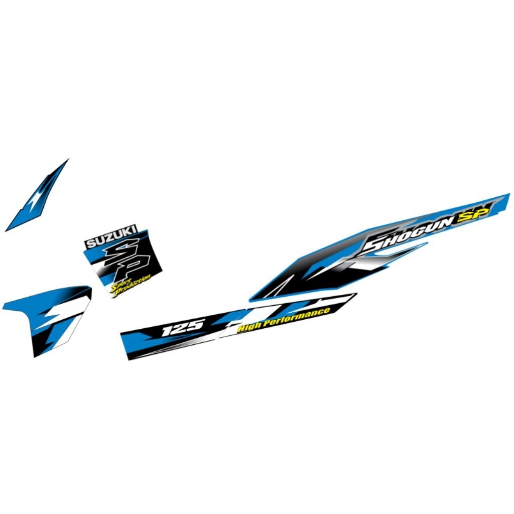 striping shogun sp 2010 biru hitam