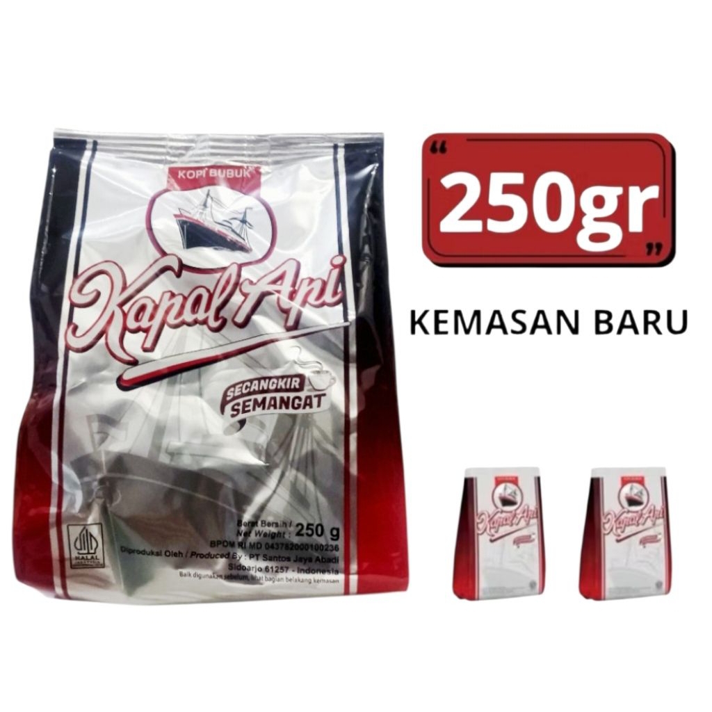 KOPI BUBUK KAPAL API SILVER 250 GR