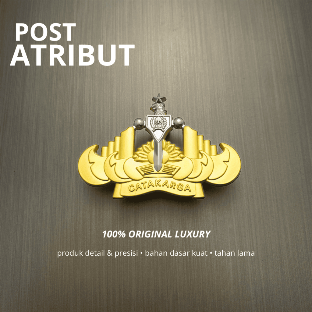 100% LUXURY BREVET CATAKARGA PENGAYOMAN TERBARU/Pin Catakarga Pengayoman Luxury / Pin Luxury / Breve