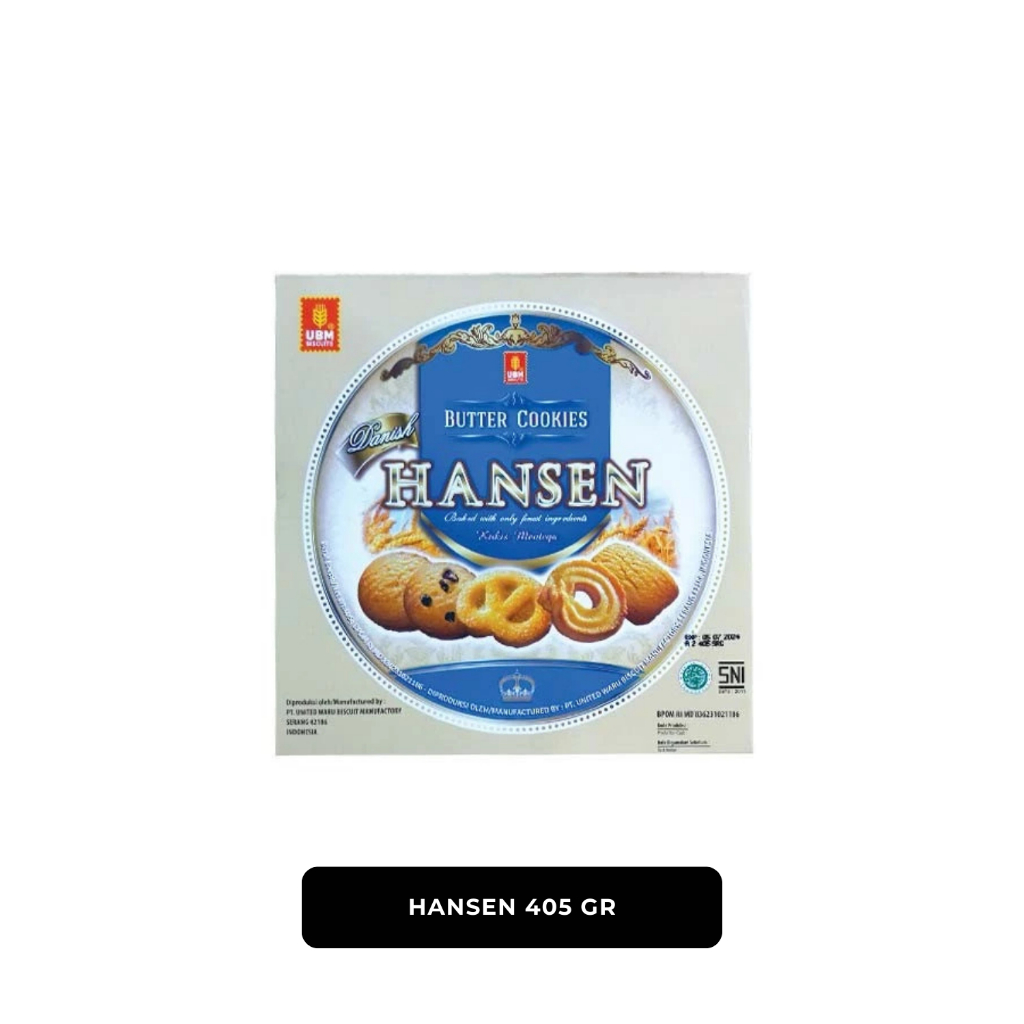 HANSEN Butter Cookies 405g Rasa Butter