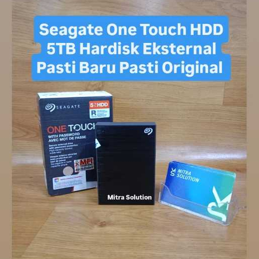 Seagate One Touch HDD 5TB - Hardisk Eksternal + Pouch