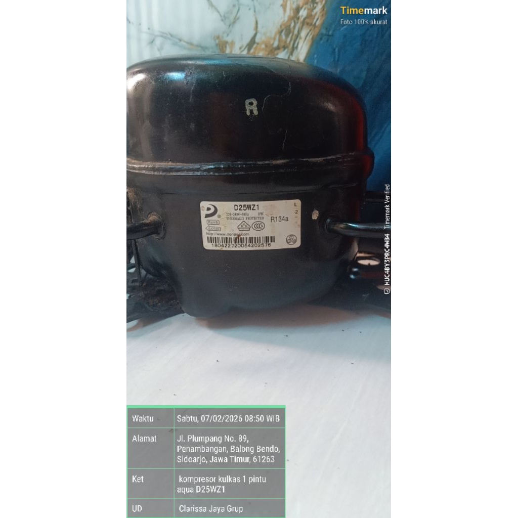 kompresor kulkas 1 pintu aqua D25WZ1