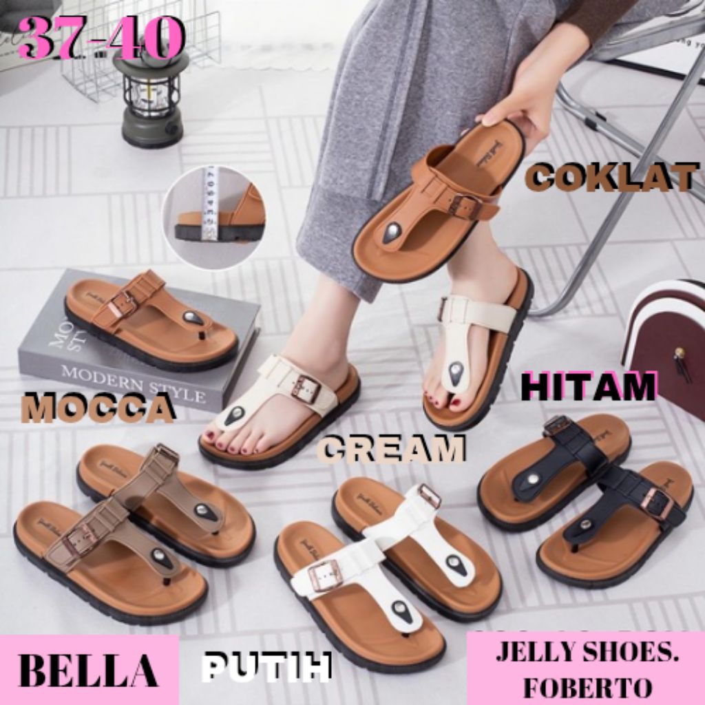 (COD) SANDAL SENDAL JELLY JELLYSHOES JEPIT TALI GASPER CEWE CEWEK WANITA IMPOR IMPORT KOREA MURAH