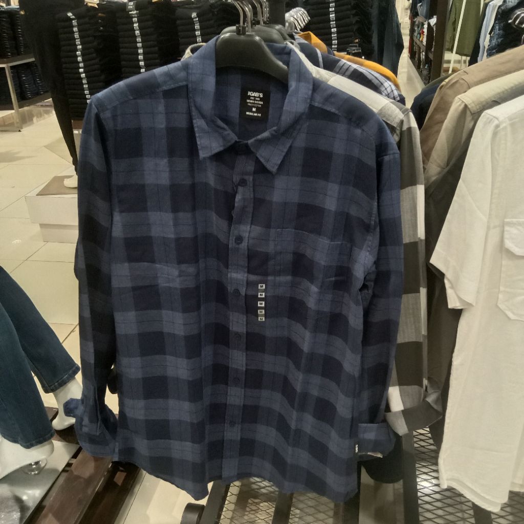 GABS JEANS BAJU KEMEJA LENGAN PANJANG PRIA ORIGINAL
