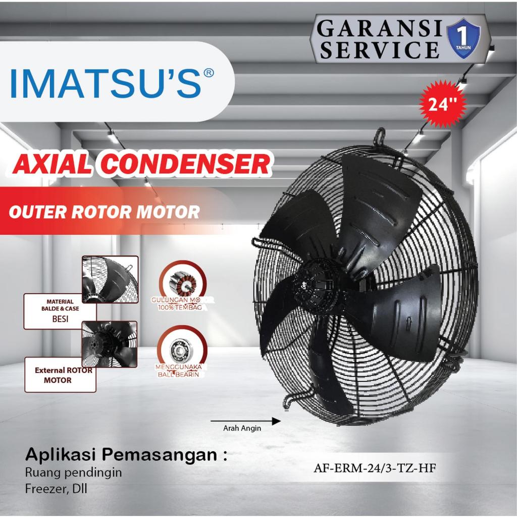 Axial Fan 24 Inch Fan Condensor Kipas Chiller Condenser 24" 380V Cooling Fan