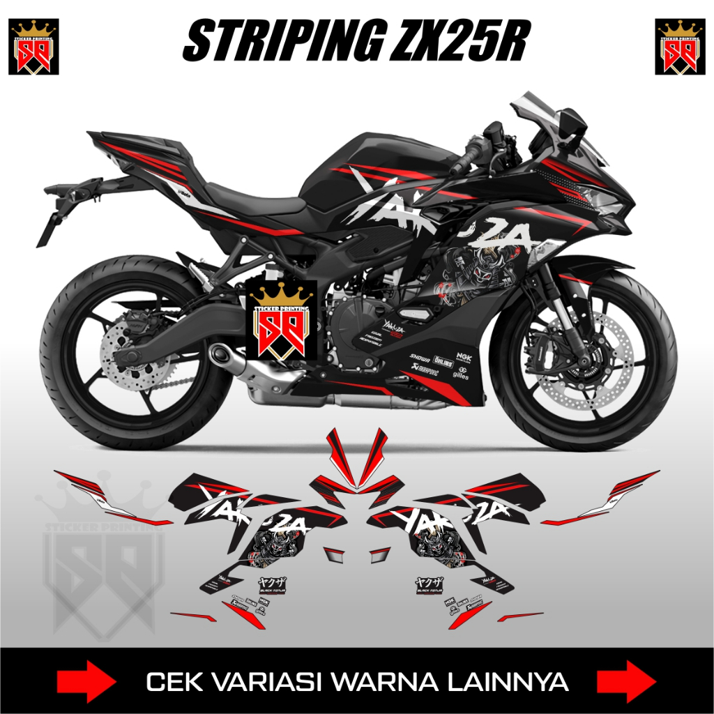 Decal Stiker Zx25R Yakuza Anti Gores Vinyl