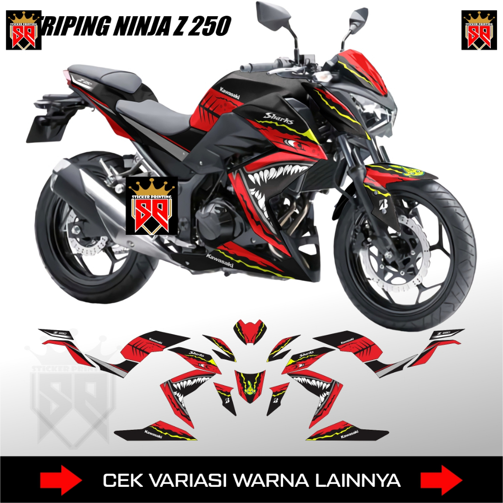 STRIPING NINJA Z250 / DECAL STICKER KAWASAKI NINJA Z 250