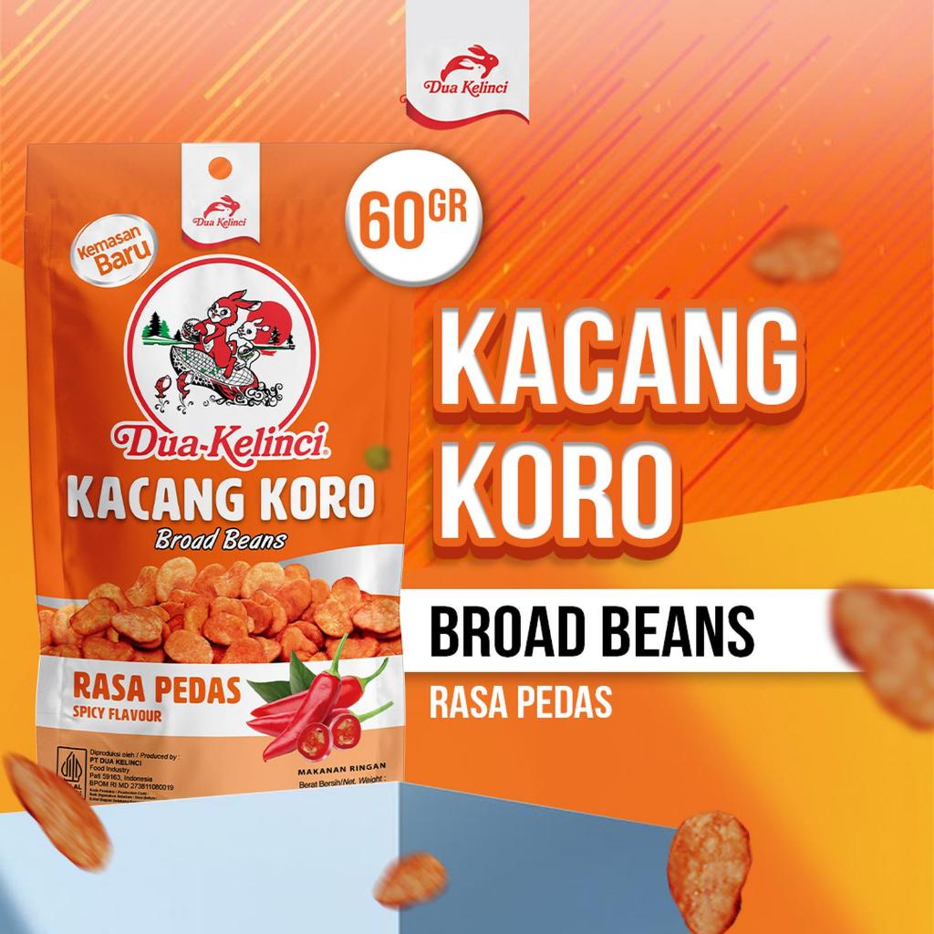 DUA KELINCI Kacang Koro - Pedas 60 gram