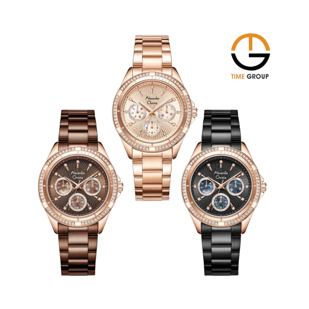 JAM TANGAN WANITA ALEXANDRE CHRISTIE AC2644 AC 2644 BF STAINLESS STEEL