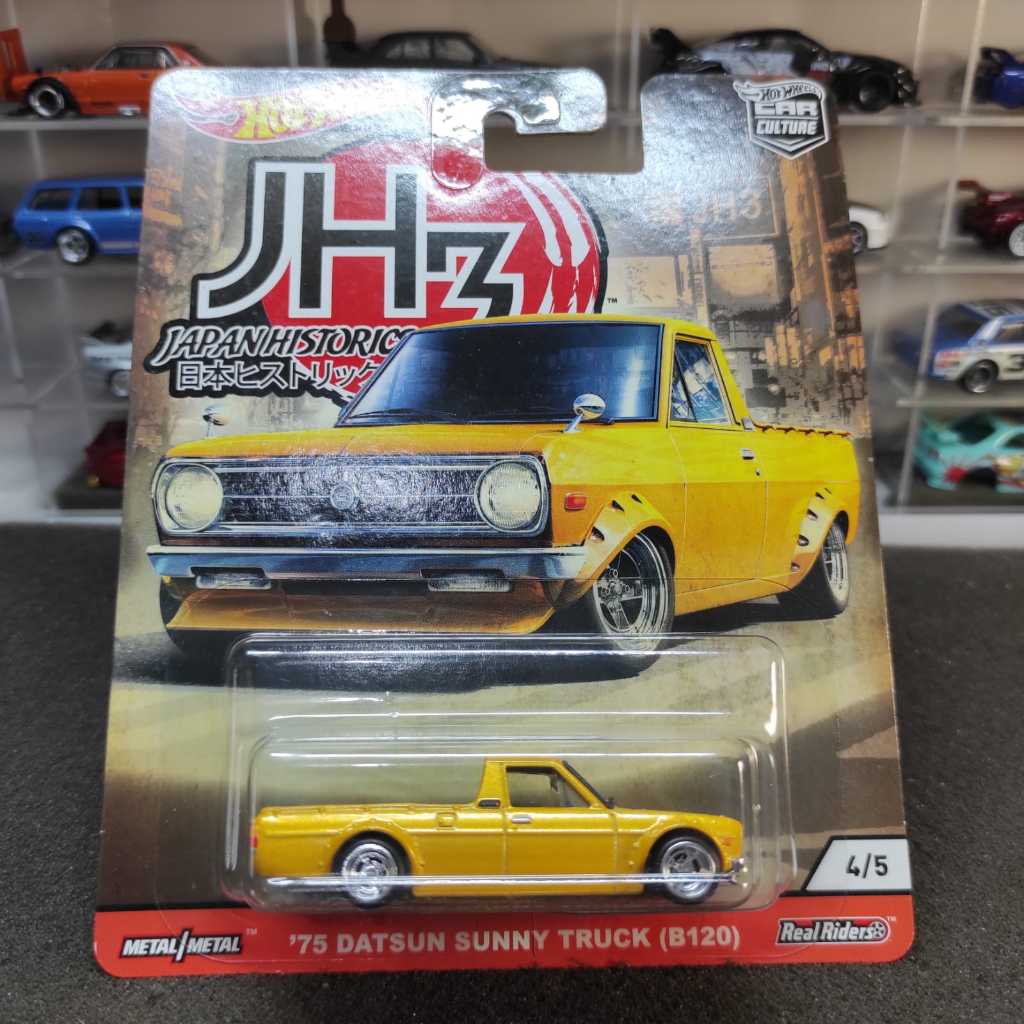 Hotwheels '75 Datsun Sunny Truck (B120) Yellow JH3