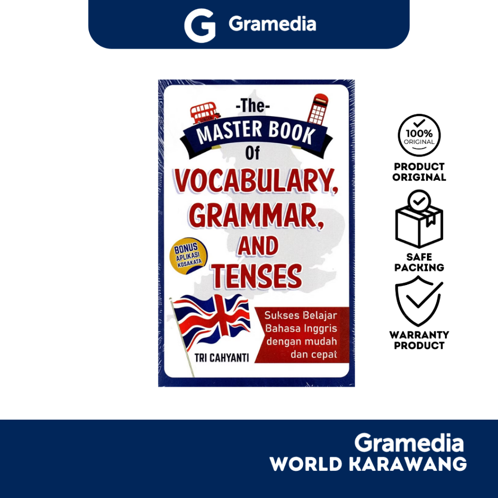 Gramedia Karawang - Buku Referensi - The Master Book Of Vocabulary, Grammar, And Tenses - Tri Cahyan