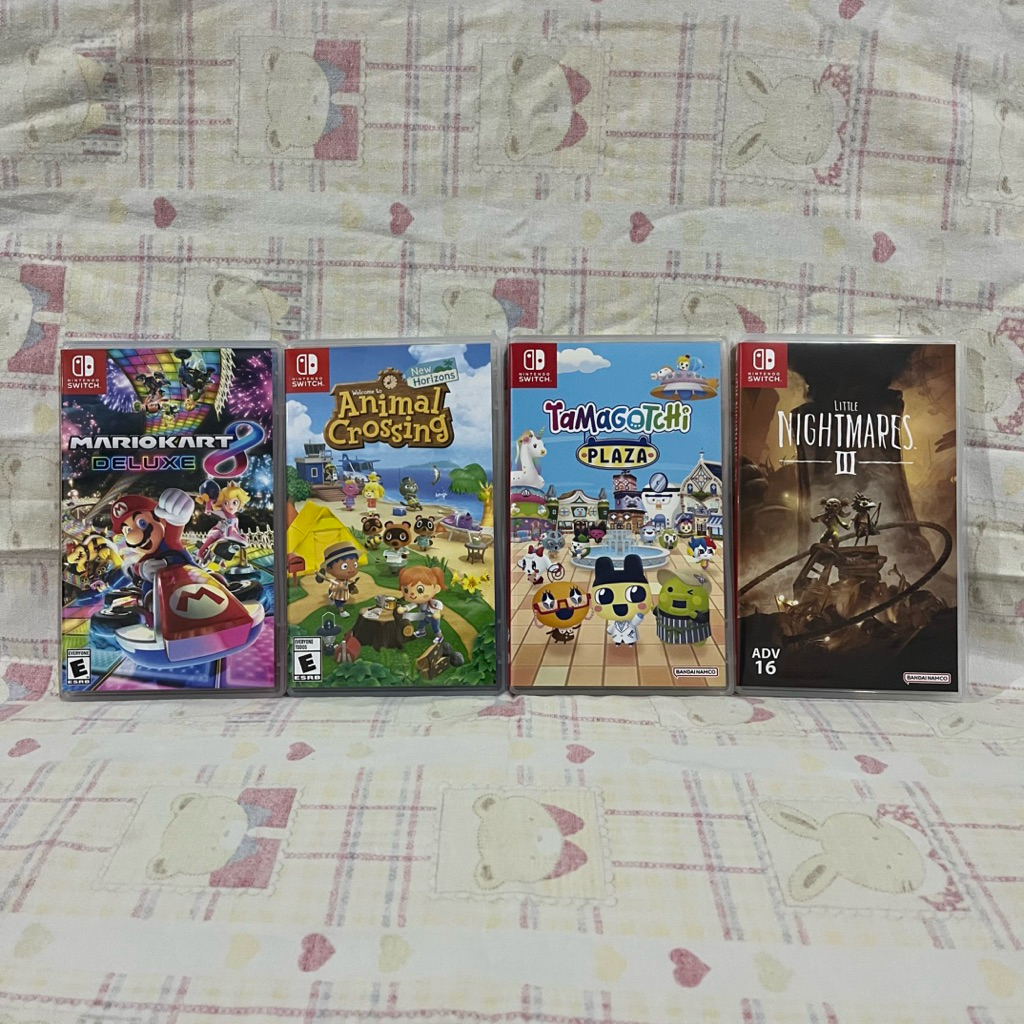 Animal Crossing: New Horizons | Tamagotchi Plaza | Little Nightmares III | Mario Kart 8 Deluxe | Nin