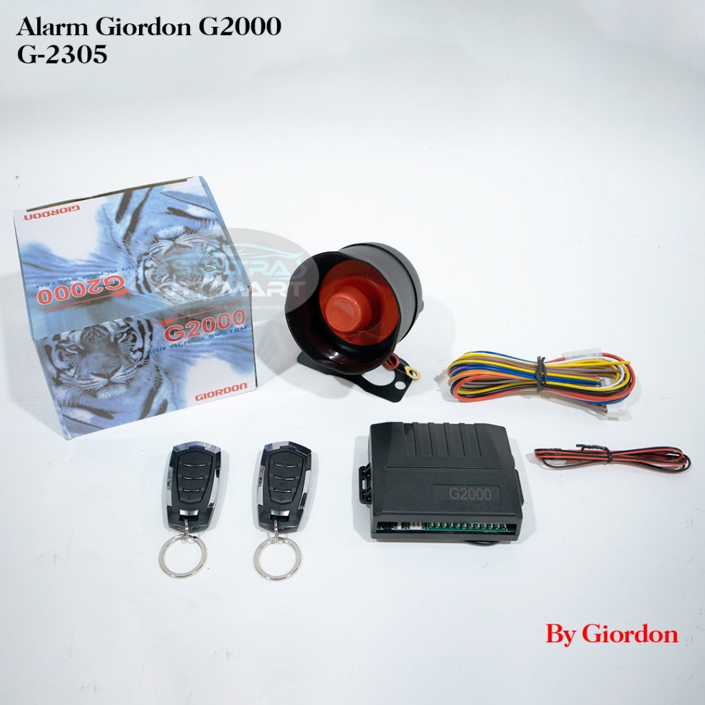 Alarm MobilModel Remot GIORDON | Remote Central Lock Suara | Universal Car Alarm System