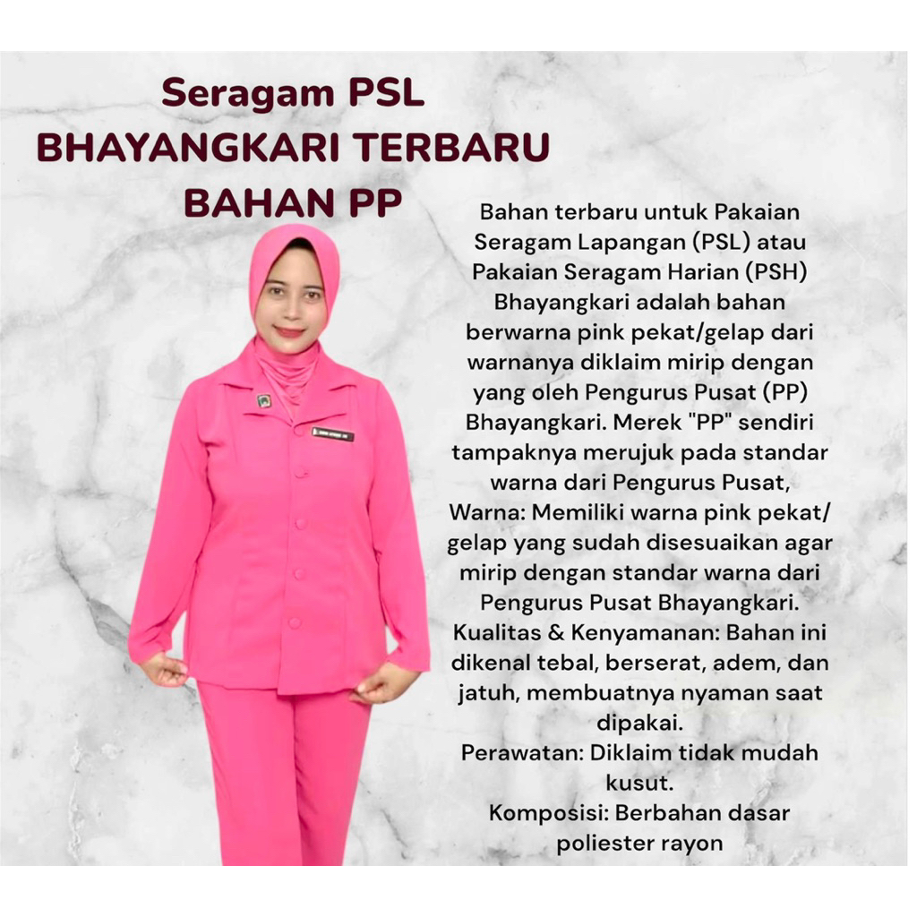 SETELAN CELANA PSL BHAYANGKARI MERK PP.BHAYANGKARI