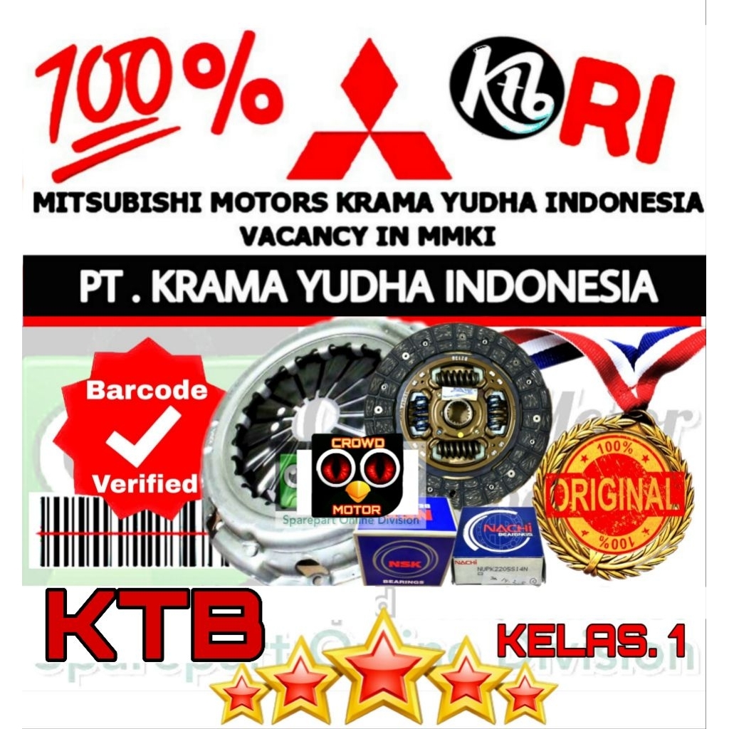 Kopling SET PS100 PS 100 JUNGKIT ORI KTB 100%
