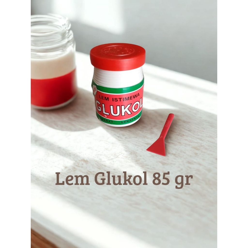 Lem Glukol Ukuran Sedang 85 gr - Lem Cair Serbaguna untuk Kertas dan Karton