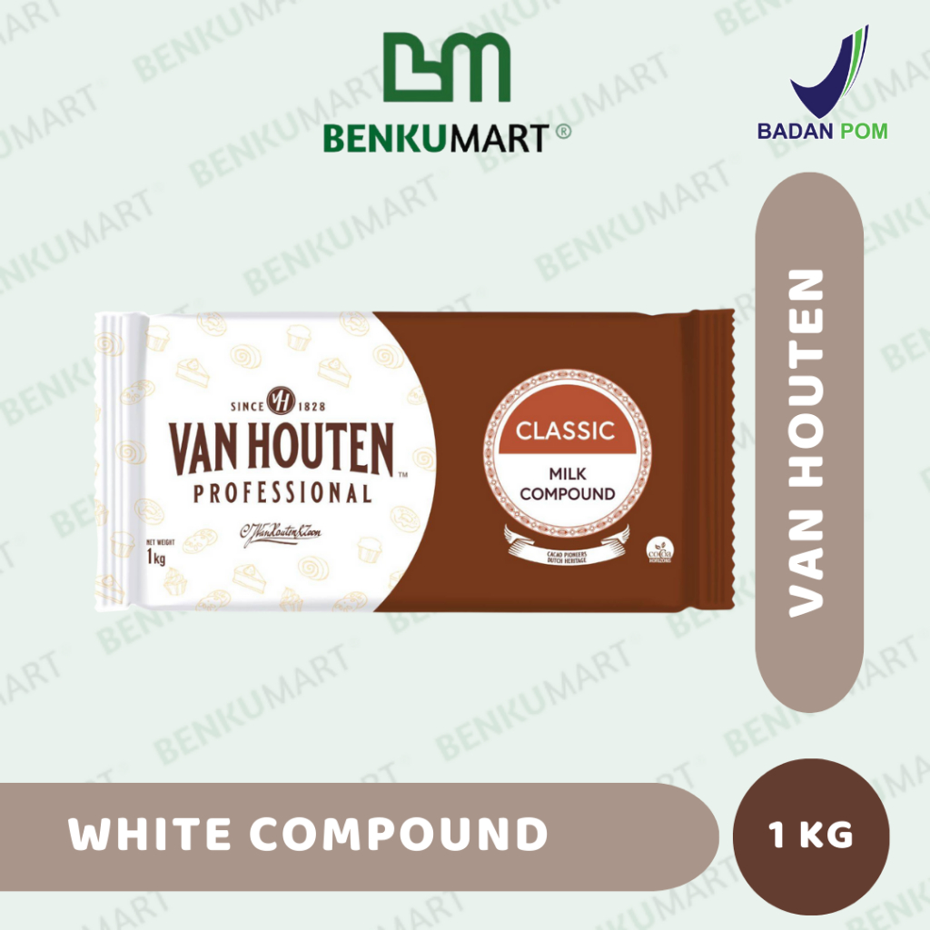 Van Houten Milk Compound 1 kg | Coklat Batang Van houten