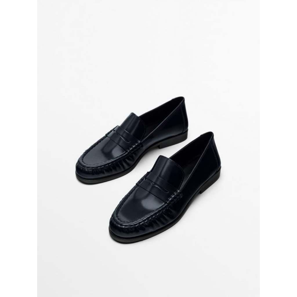 Leather shoes massimo dutti