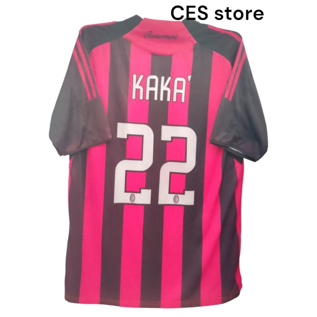 jersey baju bola retro sport casual rossoneri home kaka multisport
