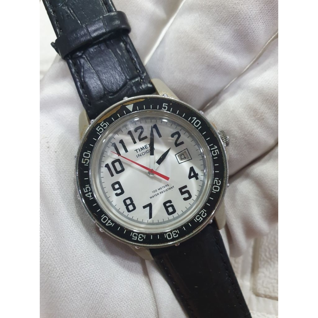Jam Timex Indiglo Midsize Original Pria Wanita Preloved